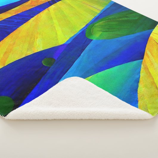 Rainbow Fantasy Hills Landschap Sherpa Deken (3/4)