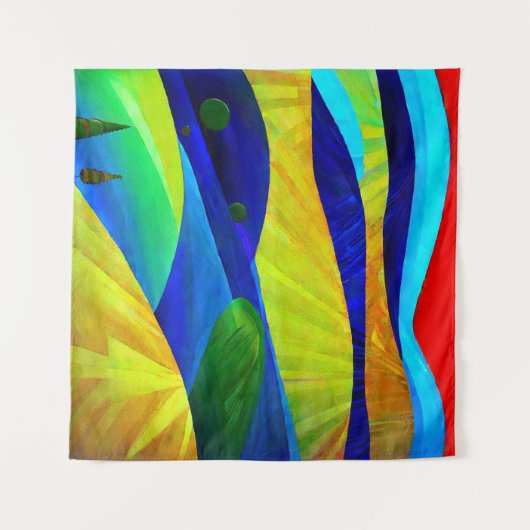 Rainbow Fantasy Hills Landschap Wandkleed (Voorkant (horizontaal))