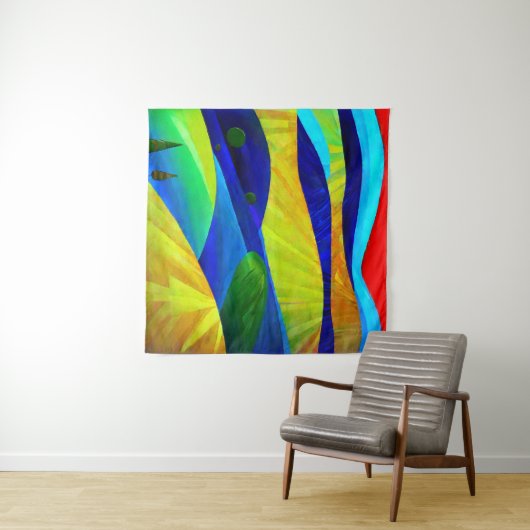 Rainbow Fantasy Hills Landschap Wandkleed (In Situ (horizontaal))