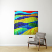 Rainbow Fantasy Hills Landschap Wandkleed (In situ)