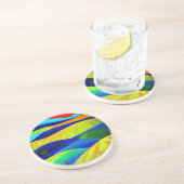 Rainbow Fantasy Hills Landschap Zandsteen Onderzetter (Zijkant)