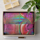 Rainbow Fantasy Mosaic Landscape Glas in lood Tissuepapier (Geschenk)