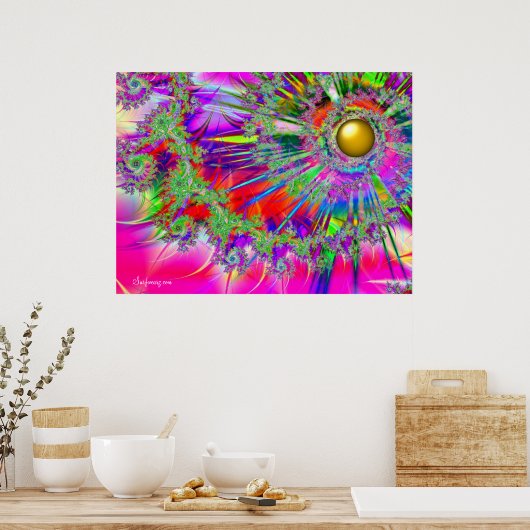 Rainbow Fantasy Sun Print (Keuken)
