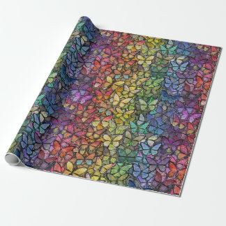 Rainbow Fantasy Vlinders Cadeaupapier