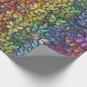 Rainbow Fantasy Vlinders Cadeaupapier (Hoek)