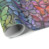 Rainbow Fantasy Vlinders Cadeaupapier (Rol Hoek)
