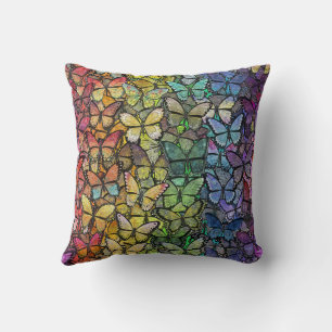 Rainbow Fantasy Vlinders Kussen