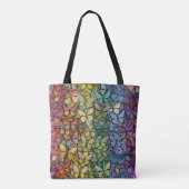 Rainbow Fantasy Vlinders Tote Bag (Achterkant)