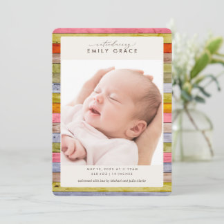 Rainbow Farmhouse Woodgrain Aankondiging