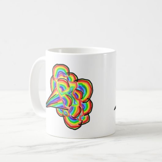 Rainbow Fart Koffiemok (Voorkant links)