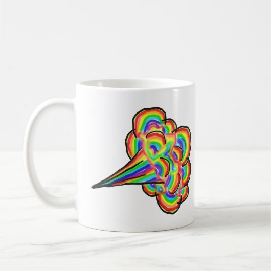 Rainbow Fart Koffiemok (Links)