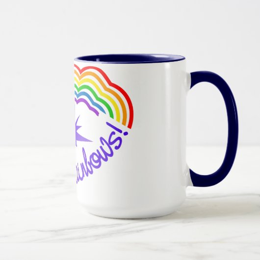 Rainbow Farts-mok - kies stijl en kleur Mok (Rechts)