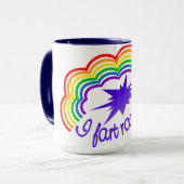 Rainbow Farts-mok - kies stijl en kleur Mok (Voorkant links)