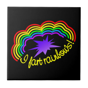 Rainbow Farts tegel Tegeltje