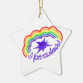 Rainbow Farts-versiering, aanpassen Keramisch Ornament (Links)