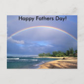Rainbow Fathers Day Briefkaart (Voorkant)