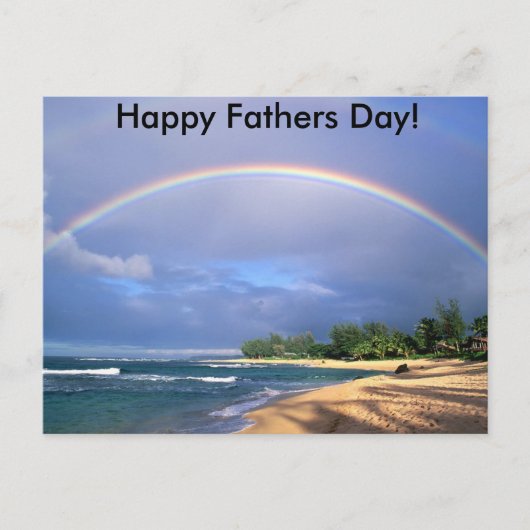 Rainbow Fathers Day Briefkaart (Voorkant)
