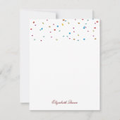 Rainbow Faux Folie Confetti Kaart (Voorkant)