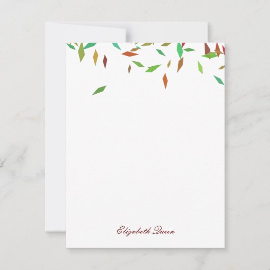 Rainbow Faux Folie Confetti Kaart (Voorkant)