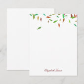 Rainbow Faux Folie Confetti Kaart (Voorkant / Achterkant)