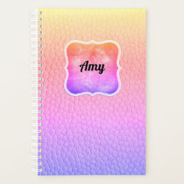 Rainbow Faux Leather Kijk Moderne Planner