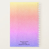 Rainbow Faux Leather Kijk Moderne Planner (Achterkant)
