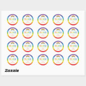 Rainbow Favor Tags / Rainbow Stickers (Vel)