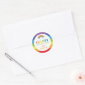 Rainbow Favor Tags / Rainbow Stickers (Envelop)