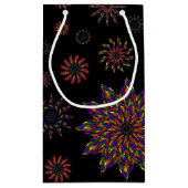 Rainbow Feather Mandalas Patroon Klein Cadeauzakje (Achterkant)