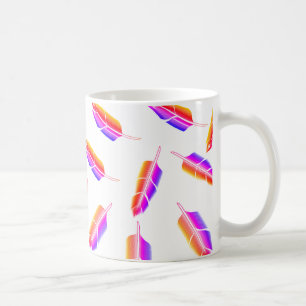 Rainbow Feather Pattern Koffiemok