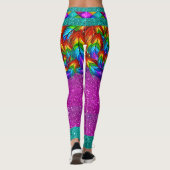 Rainbow Feathers 2 Pop Mode Leggings (Achterkant)