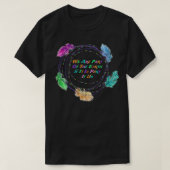 Rainbow Feathers Native American krads We zijn een T-shirt (Design voorkant)