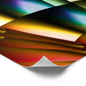 Rainbow Feathers Poster (Hoek)