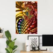 Rainbow Feathers Poster (Thuiskantoor)