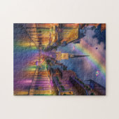 Rainbow feeën in de Franse wijk in New Orleans Legpuzzel (Horizontaal)