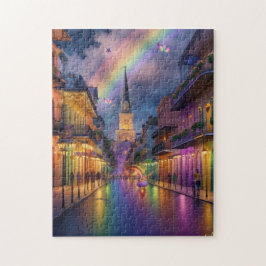 Rainbow feeën in de Franse wijk in New Orleans Legpuzzel