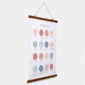 Rainbow Feelings Emoties Classroom Decor Hangend Wandkleed (Gebogen)