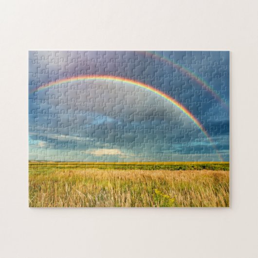 Rainbow Field USA Countryside Complex Jigzaag Puzz Legpuzzel (Horizontaal)