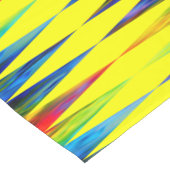 [Rainbow Fiesta] Harlequin Geometric Bright Yellow Korte Tafelloper (Hoek)