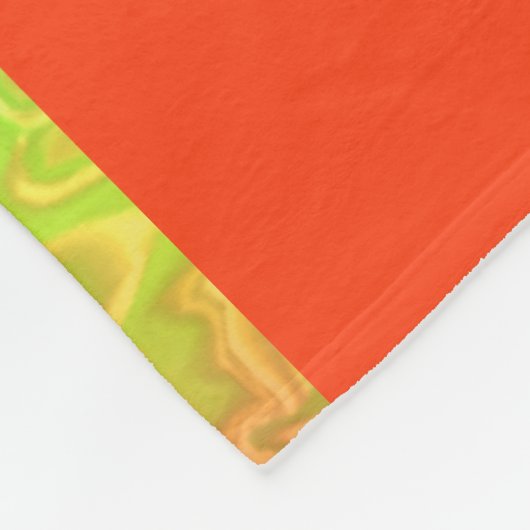 [Rainbow Fiesta] Harlequin Geometric Fiery Oranje Fleece Deken (Hoek)