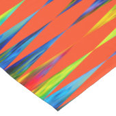 [Rainbow Fiesta] Harlequin Geometric Fiery Oranje Korte Tafelloper (Hoek)