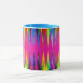 [Rainbow Fiesta] Harlequin Geometric Hot Pink Mok (Midden)