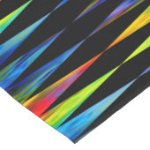 [Rainbow Fiesta] Harlequin Geometric Modern Black Korte Tafelloper (Hoek)