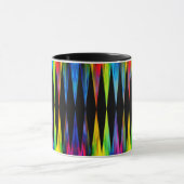 [Rainbow Fiesta] Harlequin Geometric Modern Black Mok (Midden)