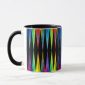 [Rainbow Fiesta] Harlequin Geometric Modern Black Mok (Links)