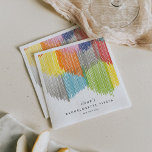 Rainbow Fiesta Modern Fringe Bachelorette Party Servet<br><div class="desc">Dit moderne randontwerp geeft een speelse knipoog naar fiesta of de chicste soirée van hen allemaal! De kleuren zijn levendig,  speels en uitnodigend met de juiste mate van verfijning.</div>