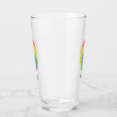 Rainbow Fingerprint Monogram Glas (Rechts)