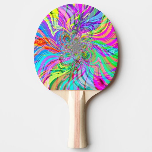 Rainbow Fire Ping Pong Paddle Tafeltennisbatje (Voorkant)