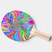 Rainbow Fire Ping Pong Paddle Tafeltennisbatje (Zijkant)