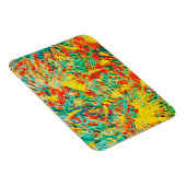 Rainbow Fireworks Celebration Art Abstract Magneet (Rechterzijde)